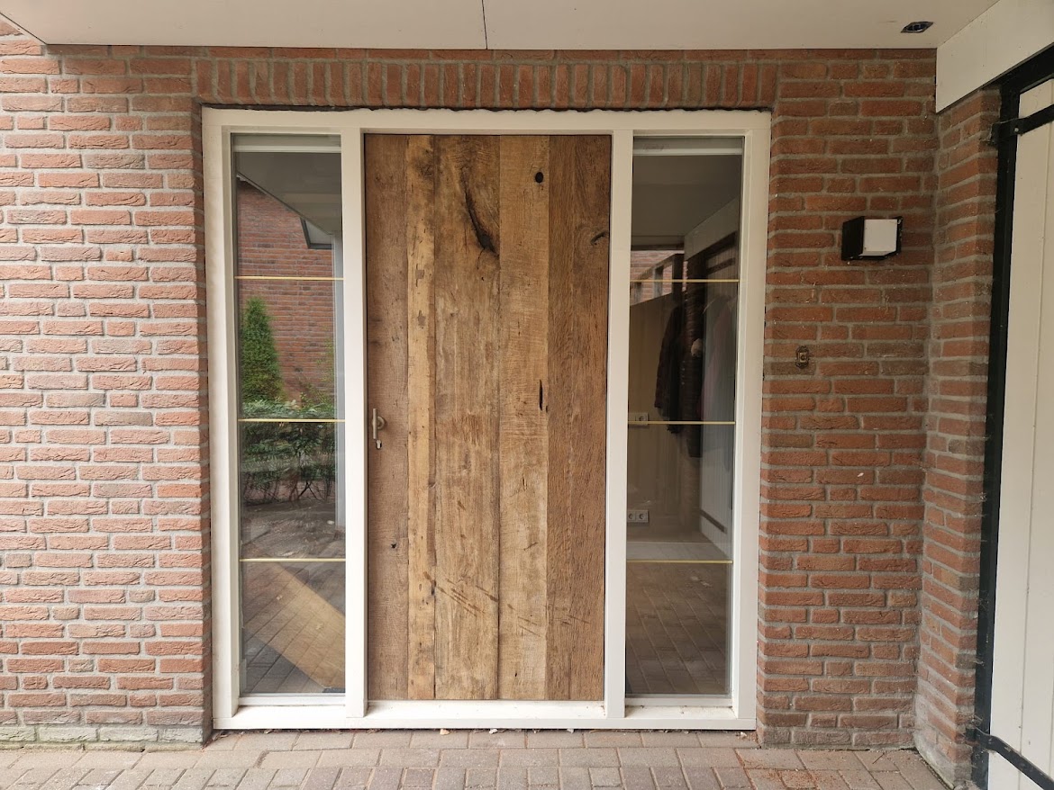 Holzhaustür Eiche